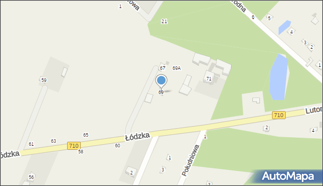 Kwiatkowice, Łódzka, 69, mapa Kwiatkowice