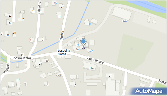 Limanowa, Łososińska, 24, mapa Limanowa