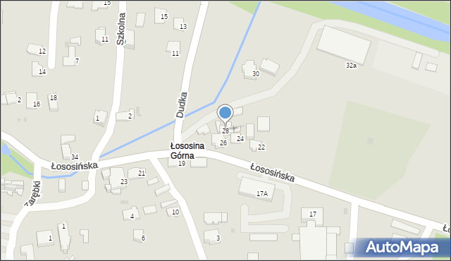 Limanowa, Łososińska, 28, mapa Limanowa