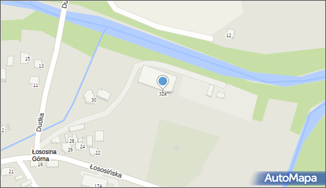 Limanowa, Łososińska, 32a, mapa Limanowa