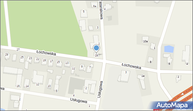 Lipniki, Łochowska, 14, mapa Lipniki