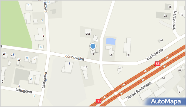 Lipniki, Łochowska, 8, mapa Lipniki