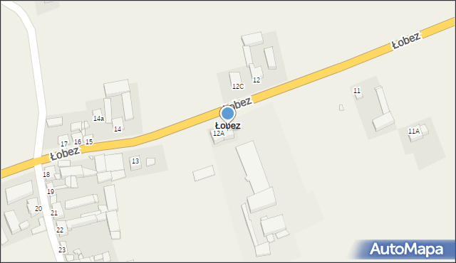 Łobez, Łobez, 12B, mapa Łobez