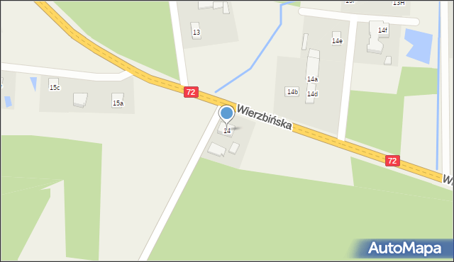 Łobódź, Łobódź, 14, mapa Łobódź