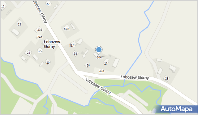 Łobozew Górny, Łobozew Górny, 26A, mapa Łobozew Górny