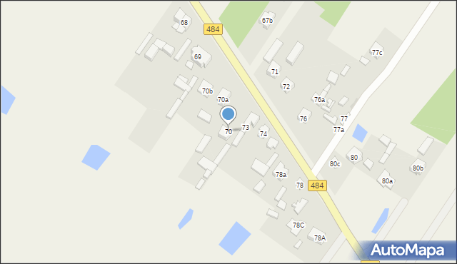 Łobudzice, Łobudzice, 70, mapa Łobudzice