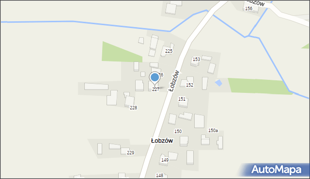 Łobzów, Łobzów, 227, mapa Łobzów