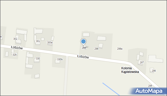 Łobzów, Łobzów, 299, mapa Łobzów