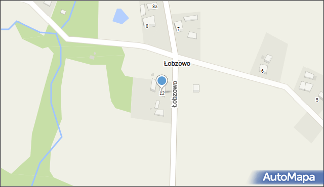 Łobzowo, Łobzowo, 12, mapa Łobzowo