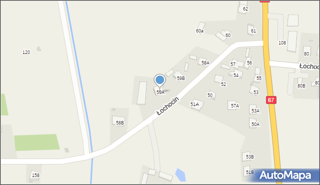 Łochocin, Łochocin, 59A, mapa Łochocin