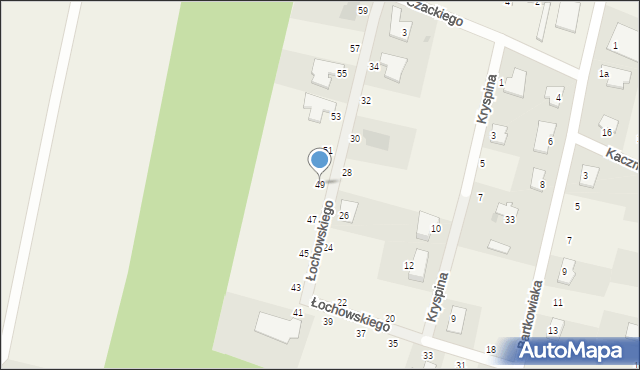Łochowo, Łochowskiego Wojciecha, 49, mapa Łochowo