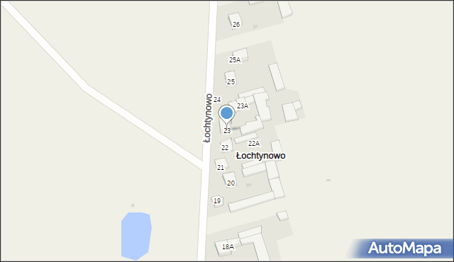 Łochtynowo, Łochtynowo, 23, mapa Łochtynowo