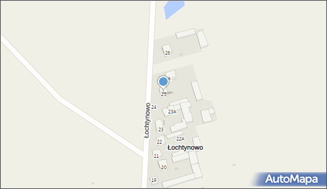 Łochtynowo, Łochtynowo, 25, mapa Łochtynowo