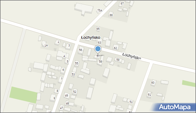 Łochyńsko, Łochyńsko, 57, mapa Łochyńsko