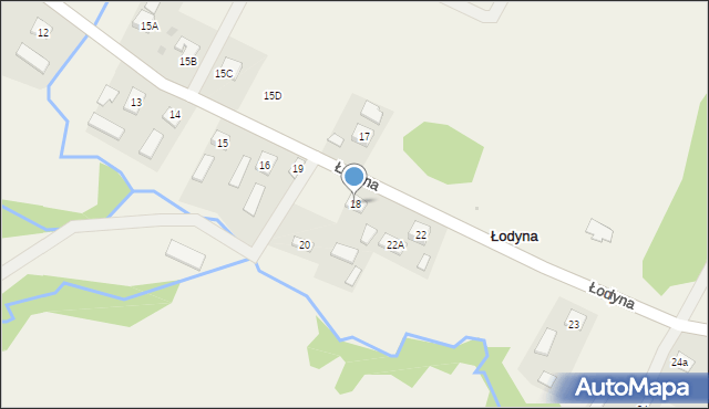 Łodyna, Łodyna, 18, mapa Łodyna