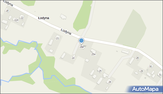 Łodyna, Łodyna, 24a, mapa Łodyna