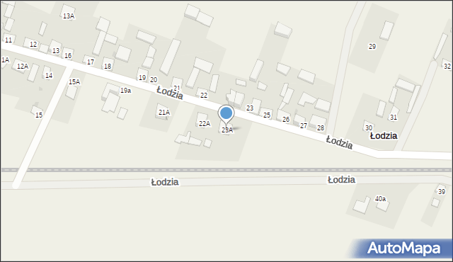 Łodzia, Łodzia, 23A, mapa Łodzia