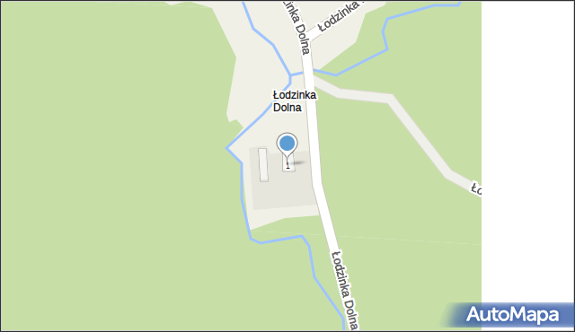 Łodzinka Dolna, Łodzinka Dolna, 1, mapa Łodzinka Dolna