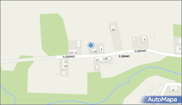 Łojewo, Łojewo, 10a, mapa Łojewo