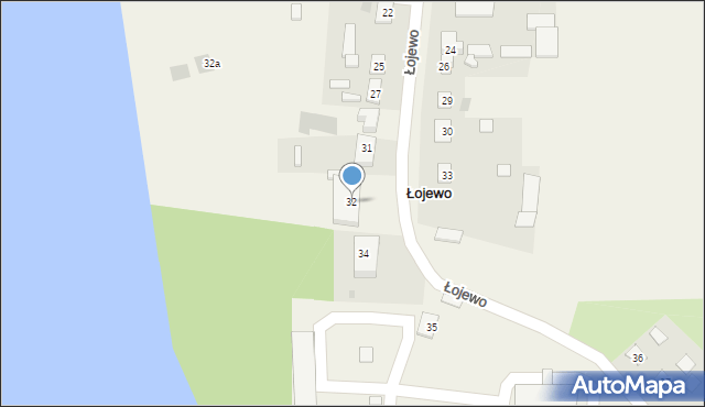 Łojewo, Łojewo, 32, mapa Łojewo