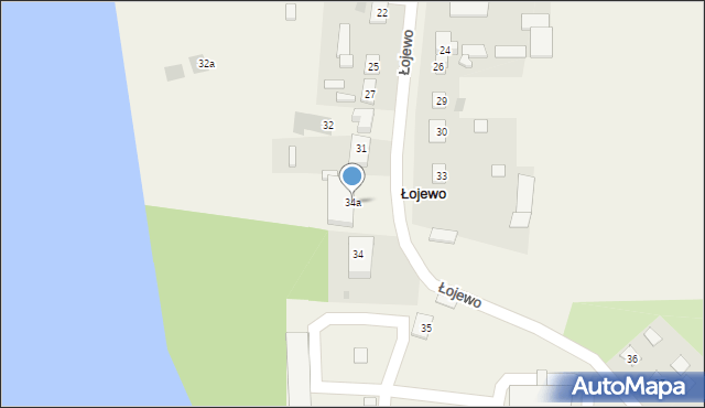 Łojewo, Łojewo, 34a, mapa Łojewo