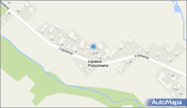 Łojowice, Łojowice, 17, mapa Łojowice