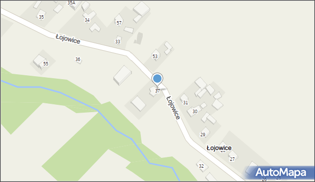 Łojowice, Łojowice, 37, mapa Łojowice