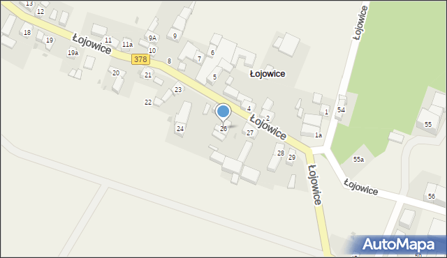 Łojowice, Łojowice, 26, mapa Łojowice