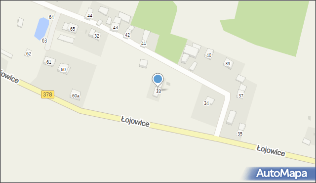 Łojowice, Łojowice, 33, mapa Łojowice