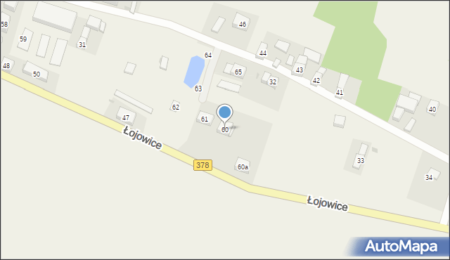 Łojowice, Łojowice, 60, mapa Łojowice