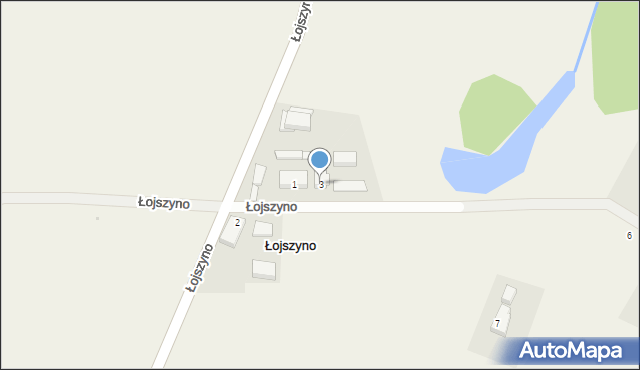 Łojszyno, Łojszyno, 3, mapa Łojszyno