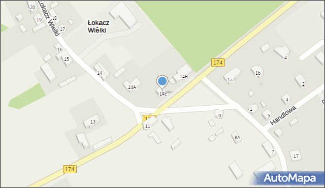 Łokacz Wielki, Łokacz Wielki, 14A, mapa Łokacz Wielki