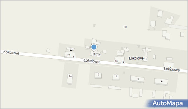 Łokciowe, Łokciowe, 19, mapa Łokciowe