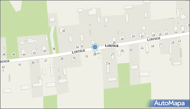 Łoknica, Łoknica, 29, mapa Łoknica