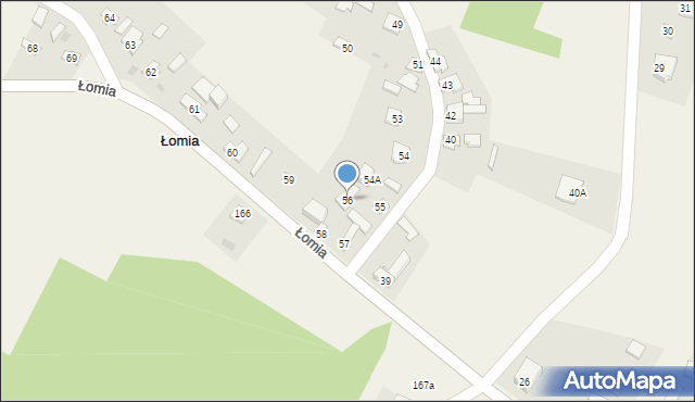 Łomia, Łomia, 56, mapa Łomia