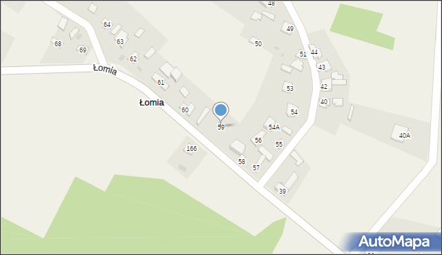 Łomia, Łomia, 59, mapa Łomia