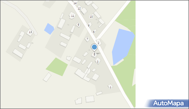 Łomna, Łomna, 5, mapa Łomna