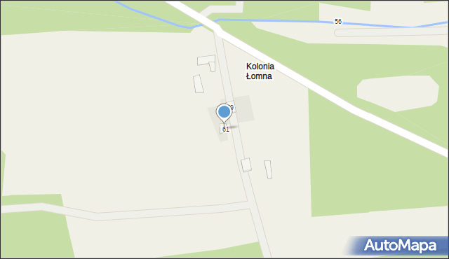 Łomna, Łomna, 63, mapa Łomna