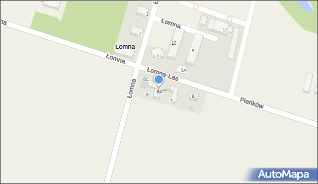Łomna-Las, Łomna-Las, 6A, mapa Łomna-Las