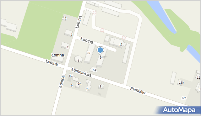 Łomna-Las, Łomna-Las, 9, mapa Łomna-Las