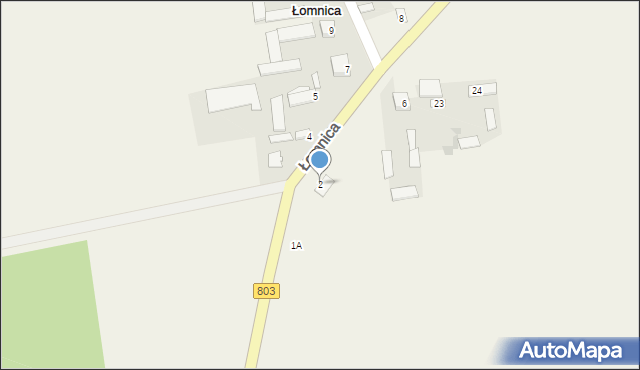 Łomnica, Łomnica, 2, mapa Łomnica