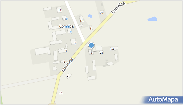 Łomnica, Łomnica, 6, mapa Łomnica