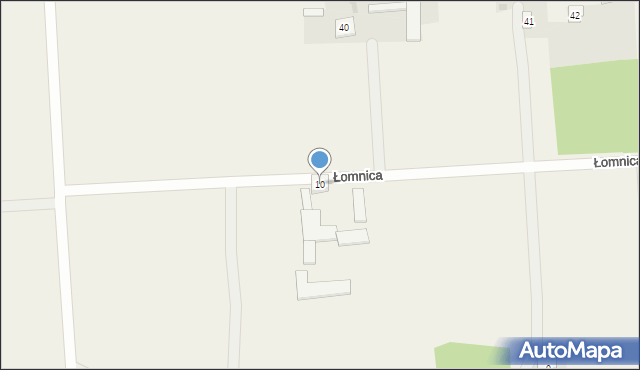 Łomnica, Łomnica, 10, mapa Łomnica