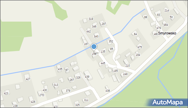 Łomnica-Zdrój, Łomnica-Zdrój, 158, mapa Łomnica-Zdrój