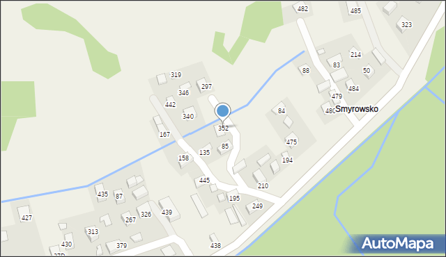 Łomnica-Zdrój, Łomnica-Zdrój, 352, mapa Łomnica-Zdrój