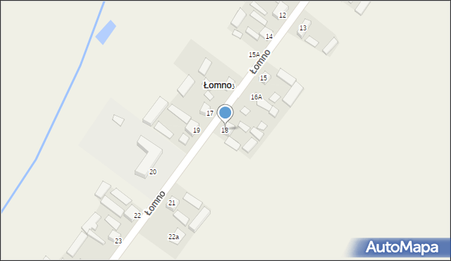 Łomno, Łomno, 18, mapa Łomno