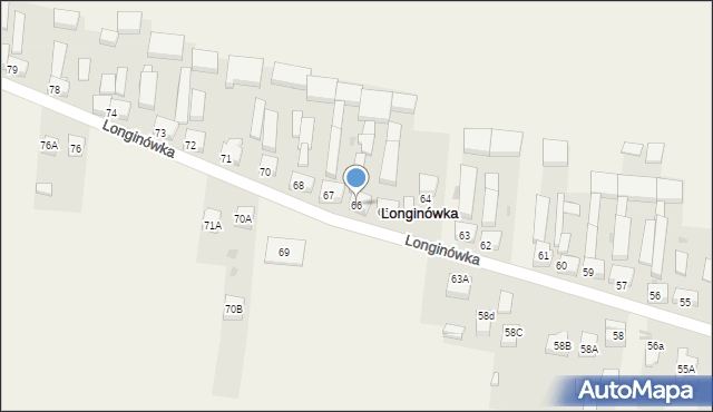 Longinówka, Longinówka, 66, mapa Longinówka