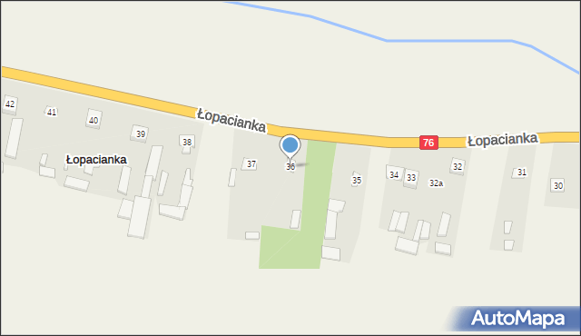 Łopacianka, Łopacianka, 36, mapa Łopacianka