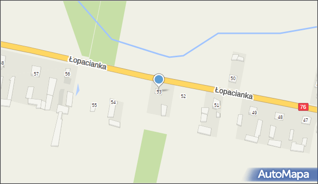 Łopacianka, Łopacianka, 53, mapa Łopacianka