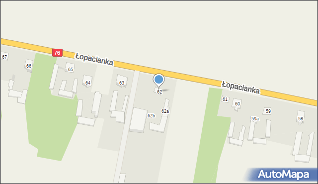 Łopacianka, Łopacianka, 62, mapa Łopacianka